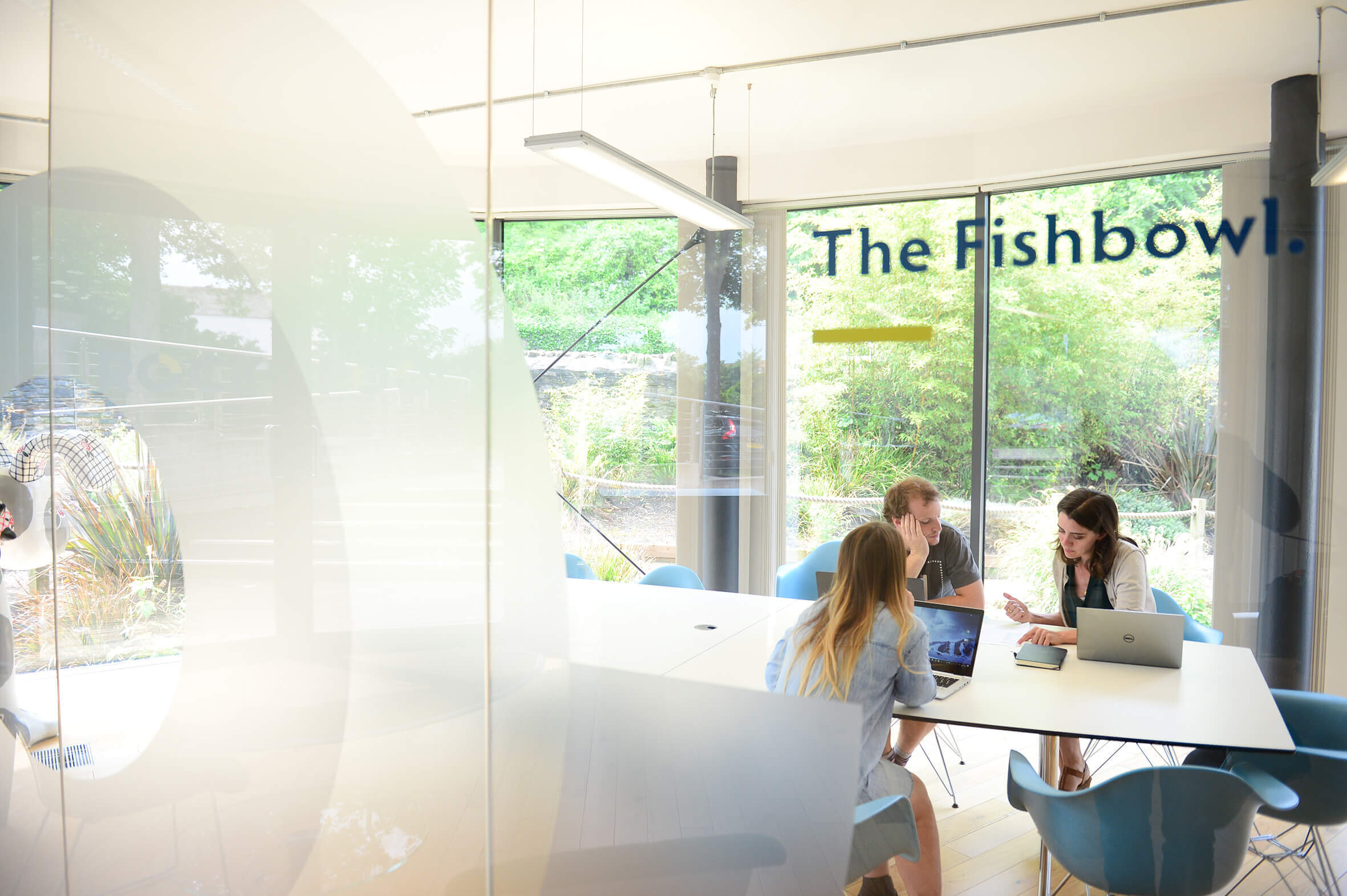 Project team in a meeting room